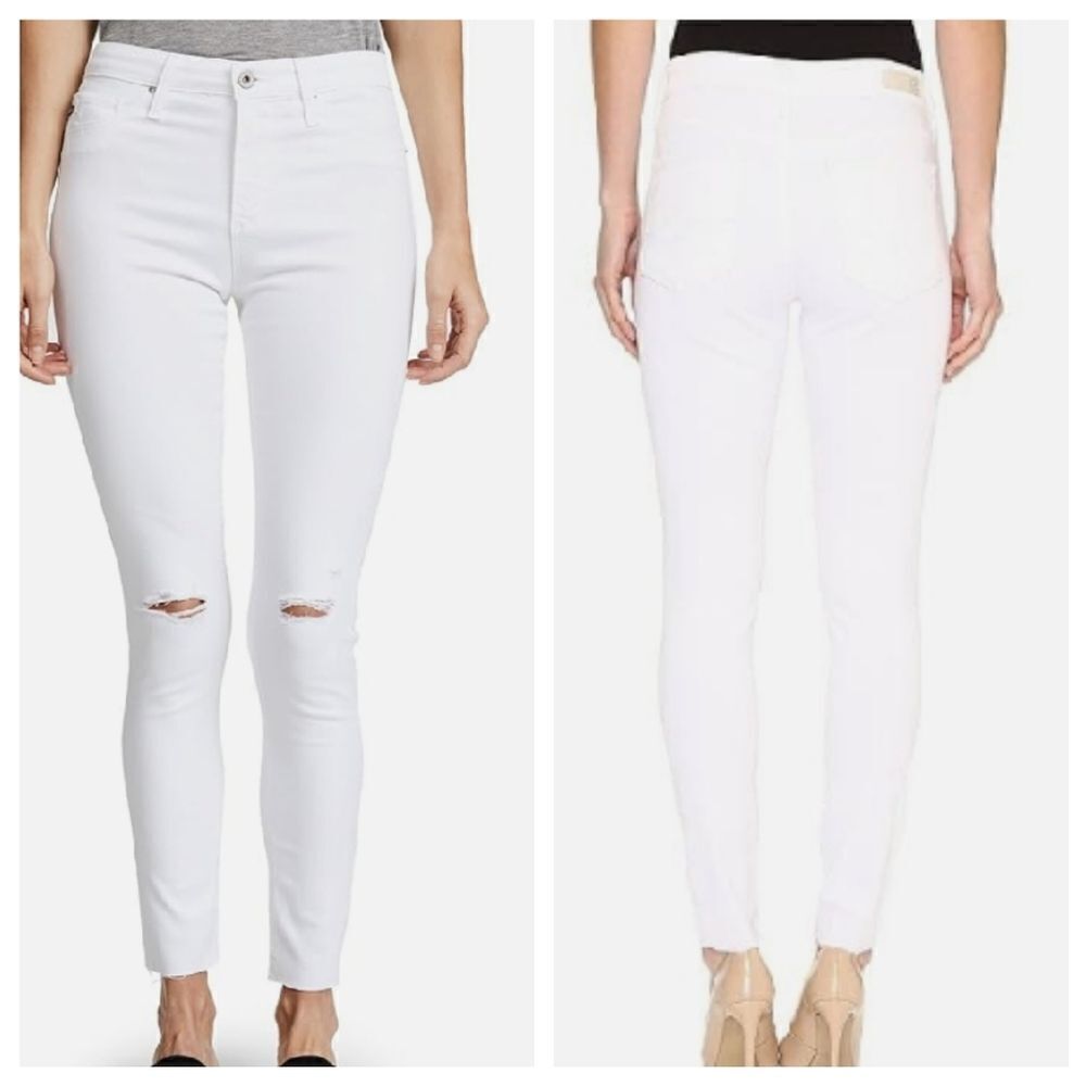 American Eagle Outfitters White Super Stretch Super Hi Rise Jeggings